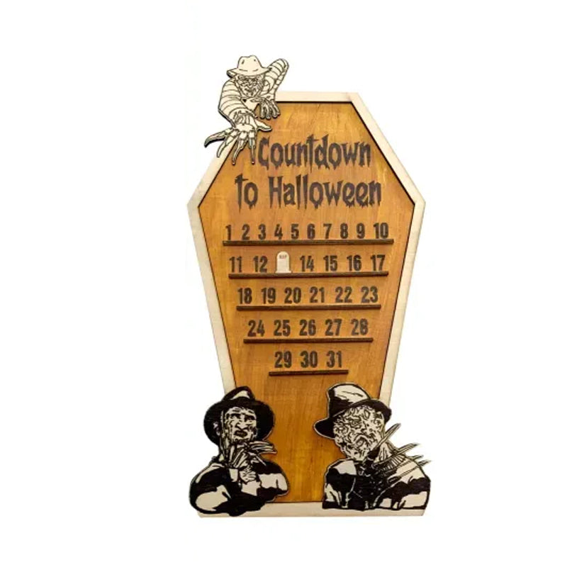 Frendorf | Holz Adventskalender Countdown zu Halloween/Weihnachten