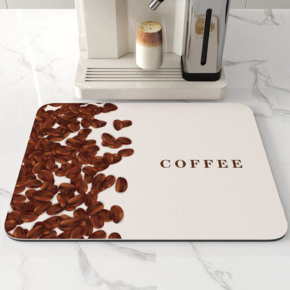 Frendorf | Küchen Super Absorbierende Abtropfmatte, Schnell Trocknende Geschirr Kaffee Matte