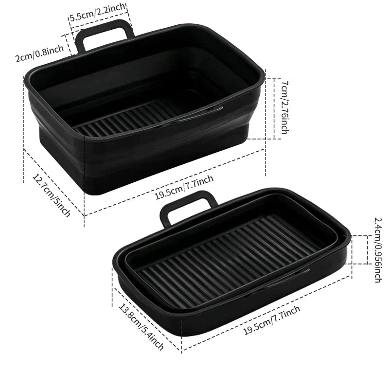 Frendorf | Faltbare Air Fryer Silikon Backform