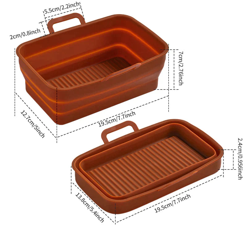 Frendorf | Faltbare Air Fryer Silikon Backform
