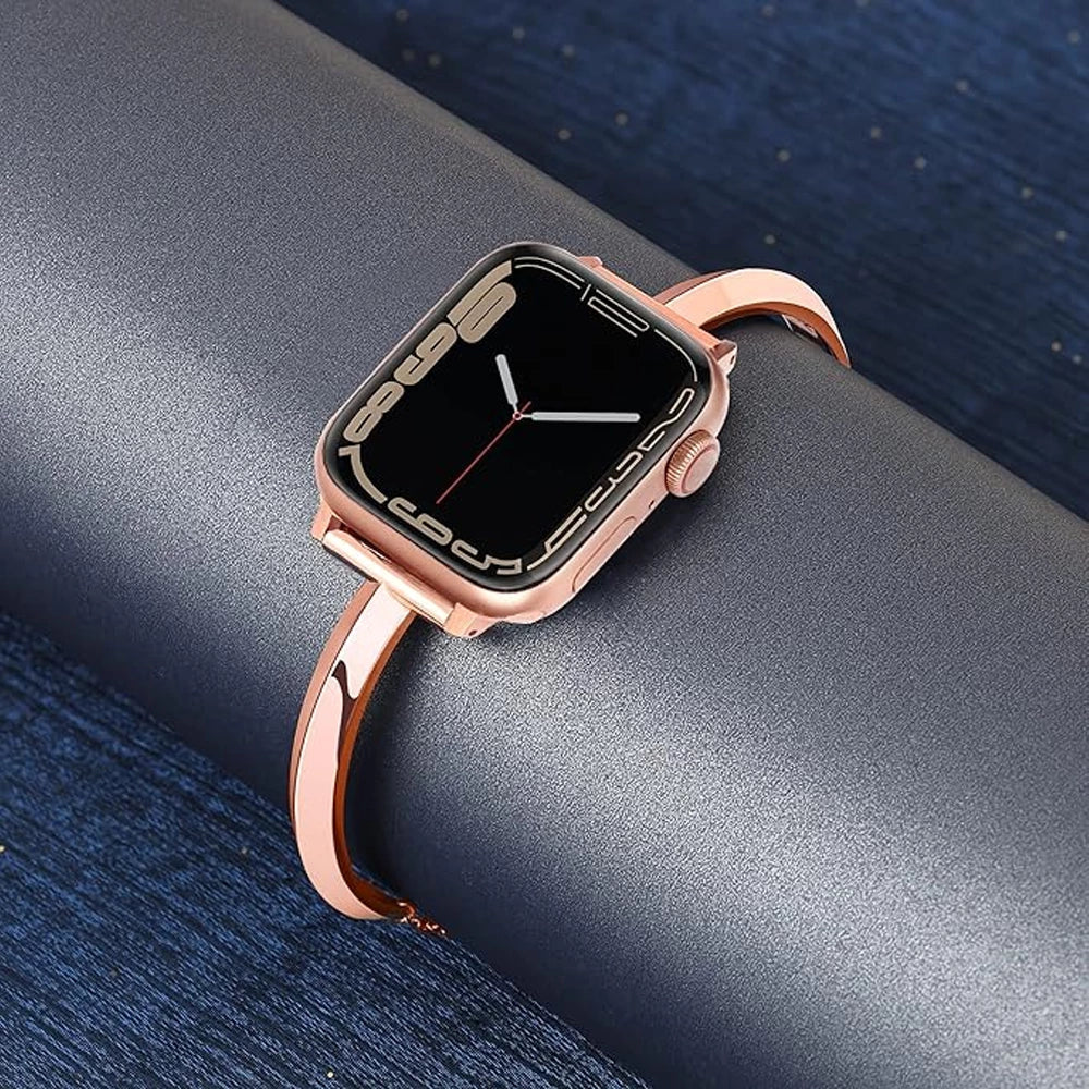 Frendorf | Damen Slim Edelstahl Link Armband für Apple Watch