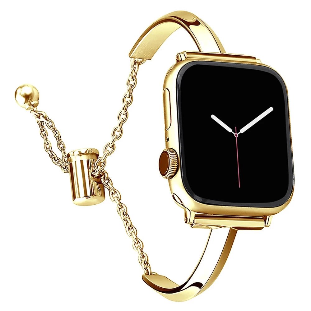 Frendorf | Damen Slim Edelstahl Link Armband für Apple Watch