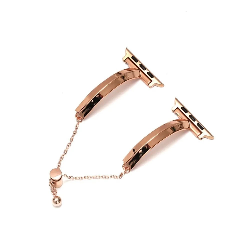 Frendorf | Damen Slim Edelstahl Link Armband für Apple Watch