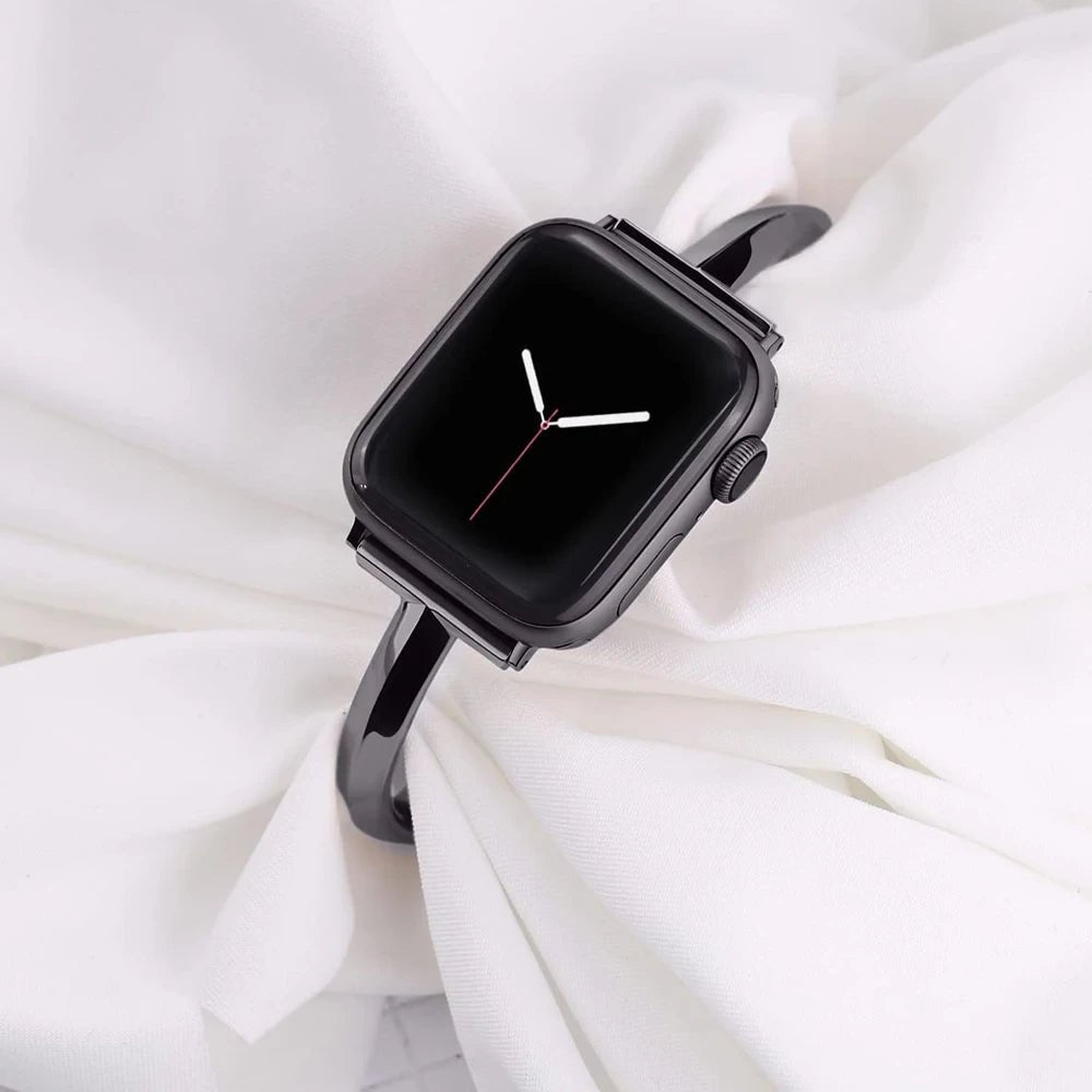 Frendorf | Damen Slim Edelstahl Link Armband für Apple Watch