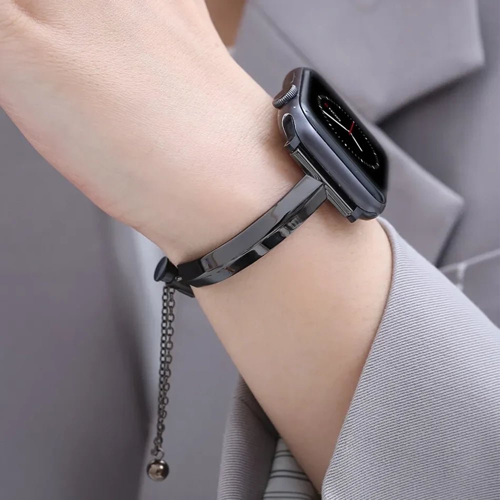Frendorf | Damen Slim Edelstahl Link Armband für Apple Watch