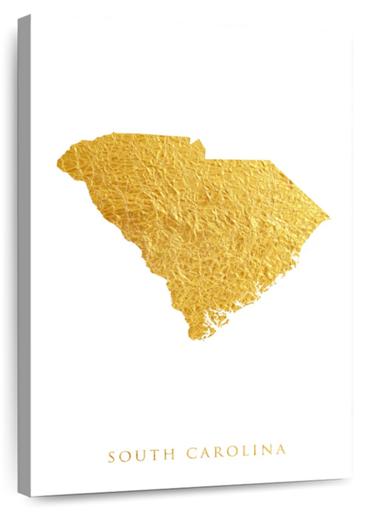 Frendorf | South Carolina Gold Map Wandkunst