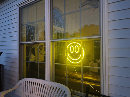 Smile Face Neon Zeichen