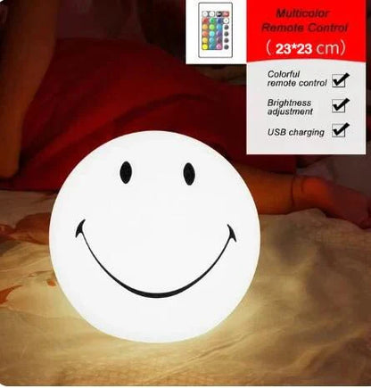 Smiling Face' Ball Nachttischlampe