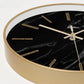 Frendorf | Zeitlose Eleganz – Schwarze Marmor Wanduhr