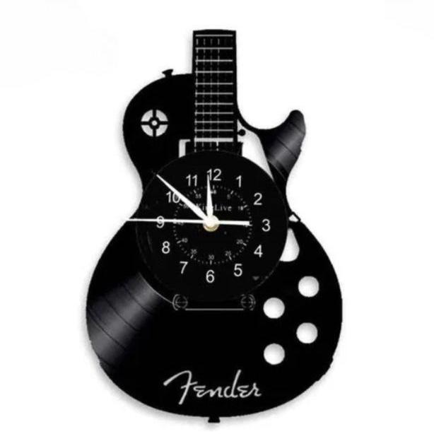 Frendorf | MelodiTime Gitarren Wanduhr – Musikalisches Design für Ihr Zuhause