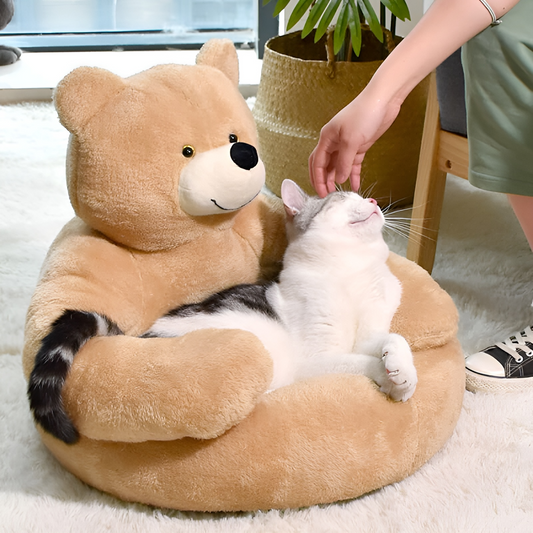 Frendorf | SnuggleBed Luxus Plüschbett für Haustiere