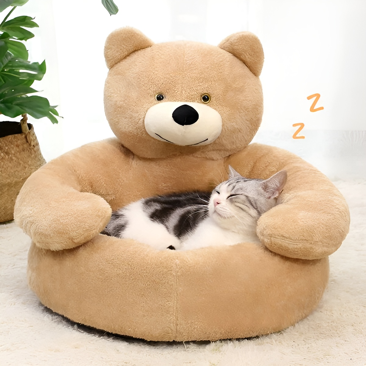 Frendorf | SnuggleBed Luxus Plüschbett für Haustiere