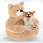 Frendorf | SnuggleBed Luxus Plüschbett für Haustiere