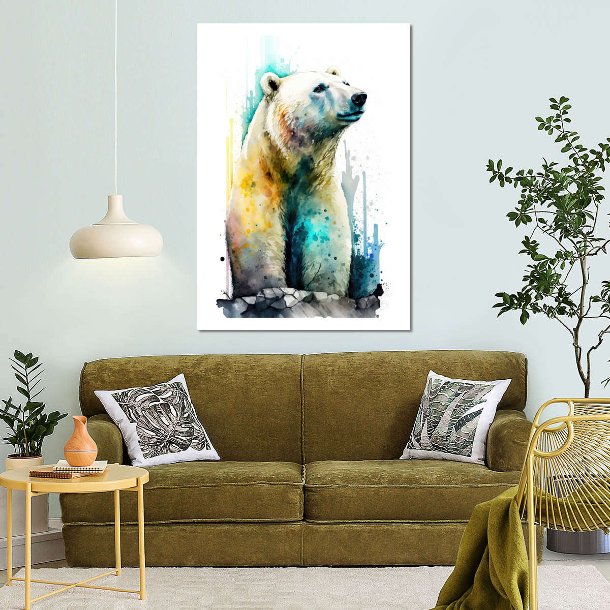 Frendorf | Eisbär Aquarell Wandkunst