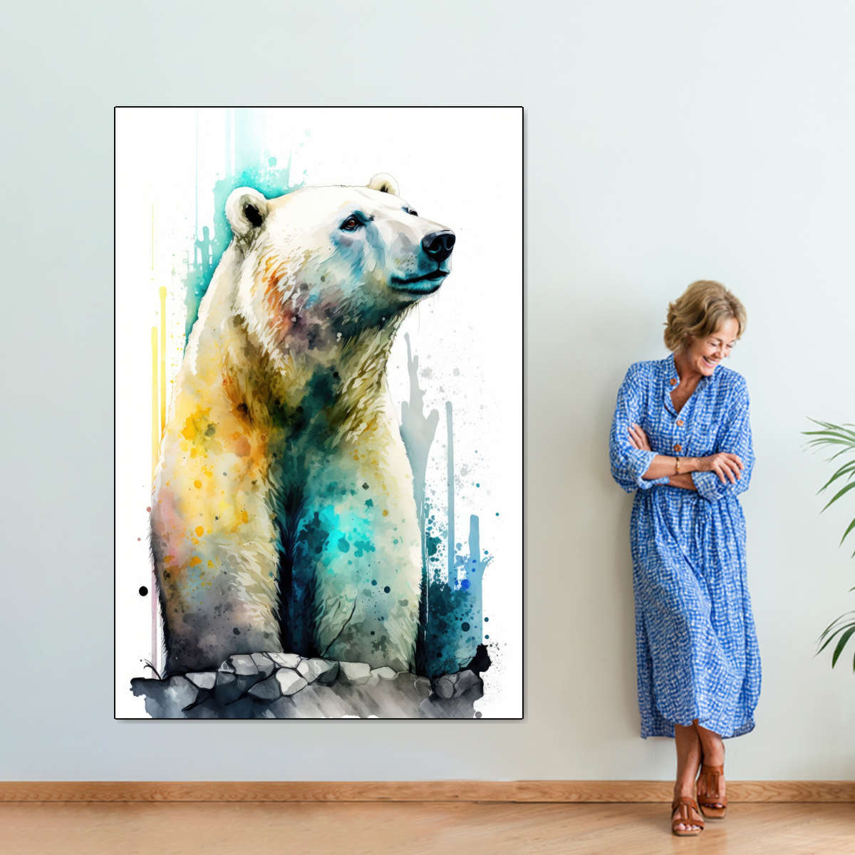Frendorf | Eisbär Aquarell Wandkunst
