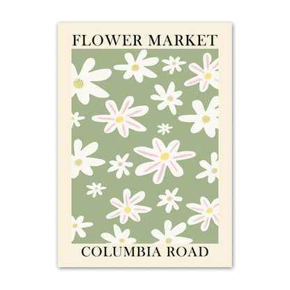 Blumenmarkt Leinwandposter