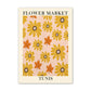 Blumenmarkt Leinwandposter