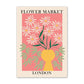 Blumenmarkt Leinwandposter