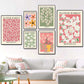 Blumenmarkt Leinwandposter