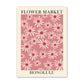 Blumenmarkt Leinwandposter