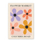 Blumenmarkt Leinwandposter