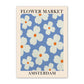 Blumenmarkt Leinwandposter