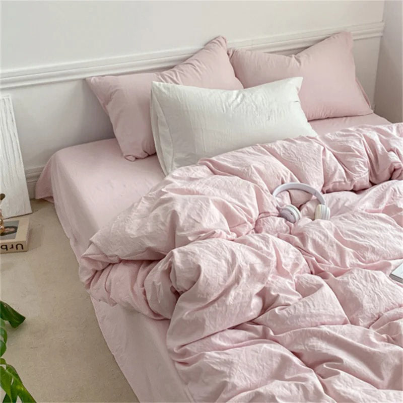 Frendorf | SleepNest Knitteroptik Bettwäsche Set | Baumwoll-Luxus | Pflegeleicht & Modern