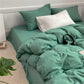 Frendorf | SleepNest Knitteroptik Bettwäsche Set | Baumwoll-Luxus | Pflegeleicht & Modern