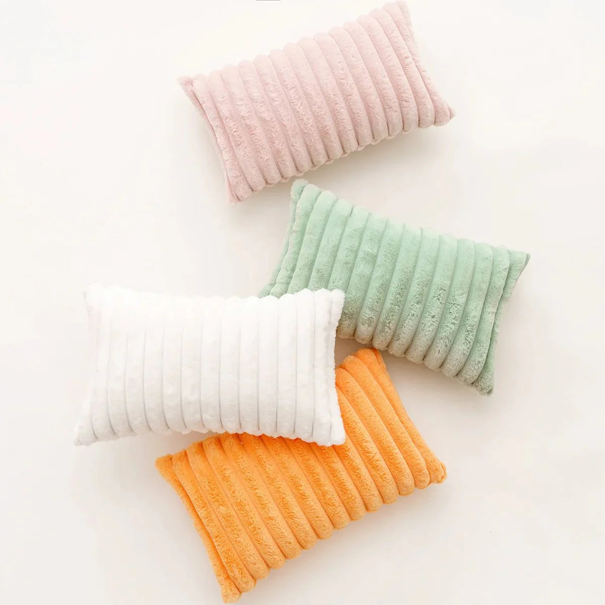 Weiches Plüsch Pastell Kissenbezug
