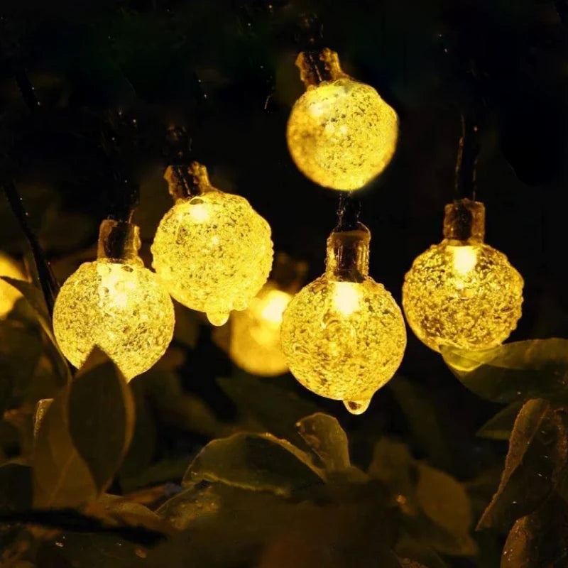 Solar Crystal Globe LED Lichterkette
