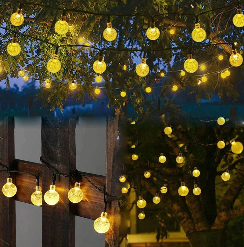 Solar Crystal Globe LED Lichterkette