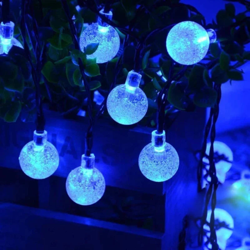 Solar Crystal Globe LED Lichterkette