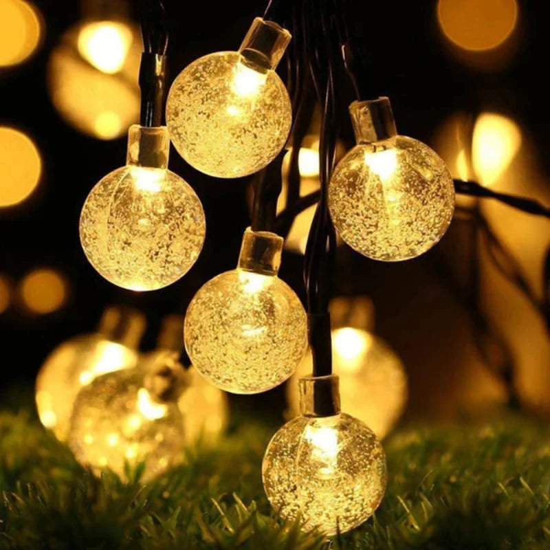 Solar Crystal Globe LED Lichterkette