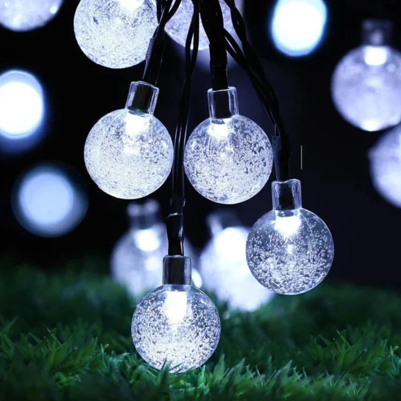 Solar Crystal Globe LED Lichterkette