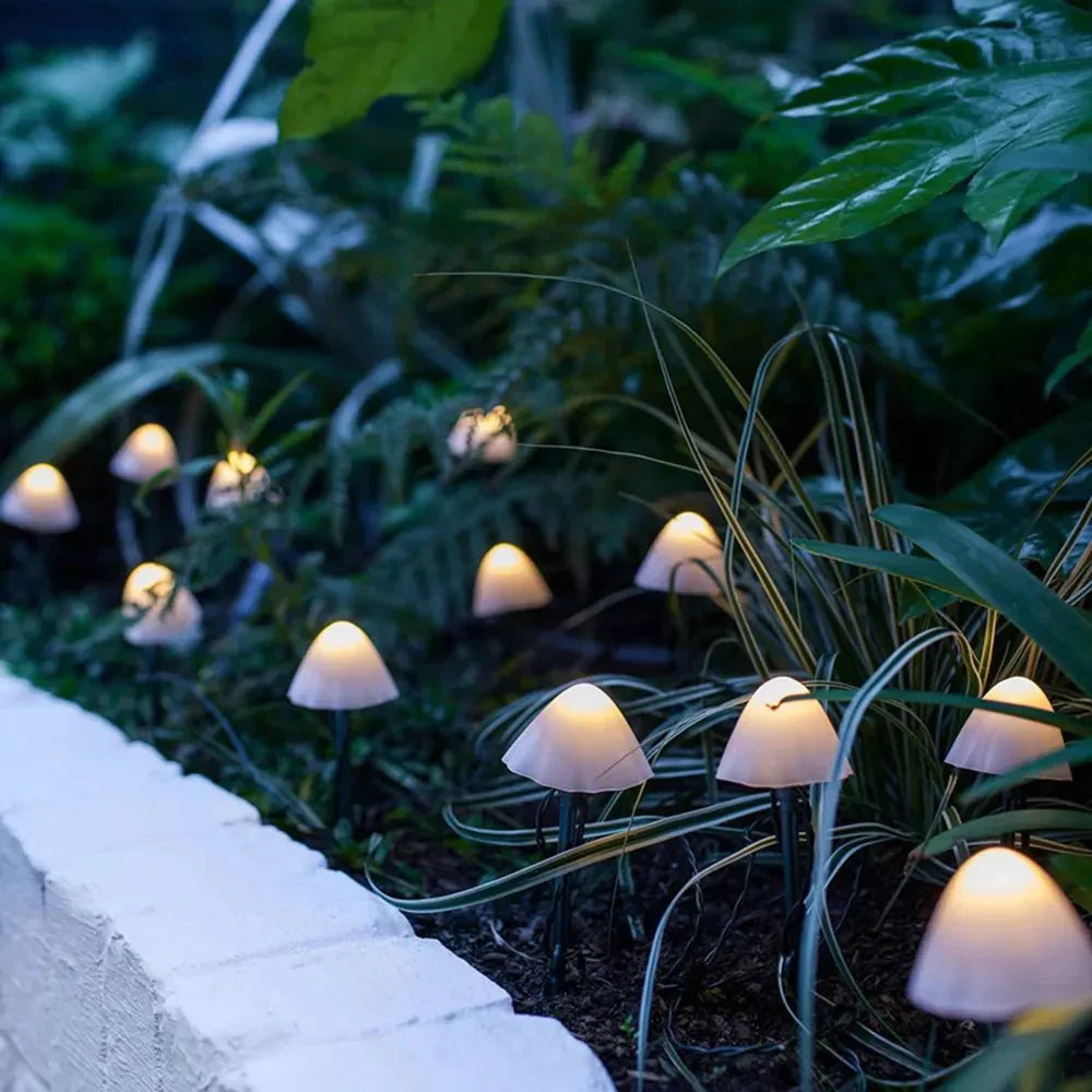 Frendorf | MagicMushroom™ Solar Gartenleuchten | LED Pilz Lampen für Außen | Wasserdichte Deko Beleuchtung für Garten & Terrasse