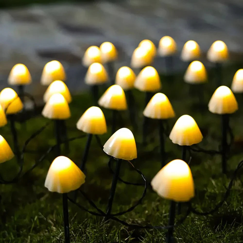 Frendorf | MagicMushroom™ Solar Gartenleuchten | LED Pilz Lampen für Außen | Wasserdichte Deko Beleuchtung für Garten & Terrasse