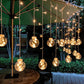 Frendorf | SolarGlint Solar LED Pendel Lichterkette | Außenbeleuchtung für Garten & Terrasse | Wasserdicht & Energieeffizient