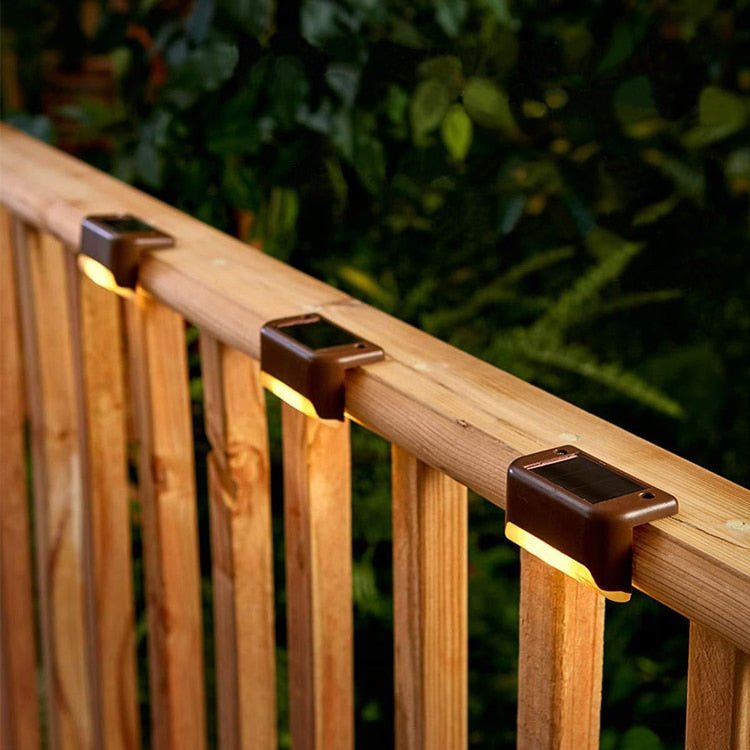 Frendorf | StepBright LED Solar Treppenbeleuchtung | Wasserdicht & Solarbetrieben | Außenbeleuchtung für Garten & Terrasse