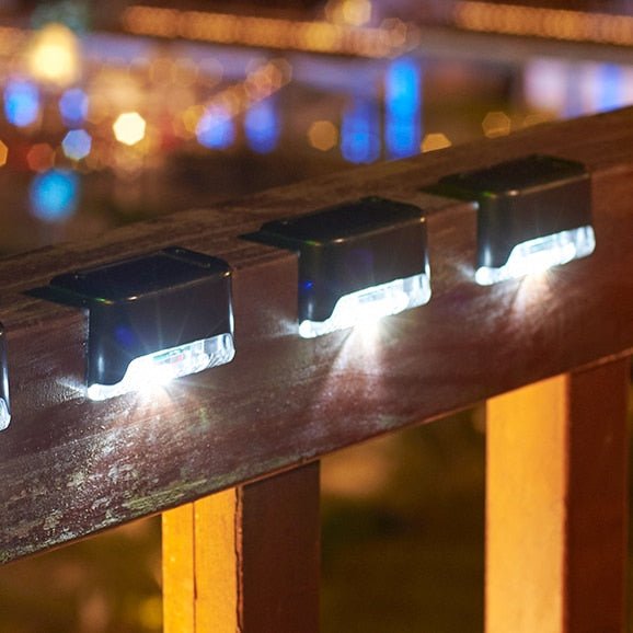 Frendorf | StepBright LED Solar Treppenbeleuchtung | Wasserdicht & Solarbetrieben | Außenbeleuchtung für Garten & Terrasse