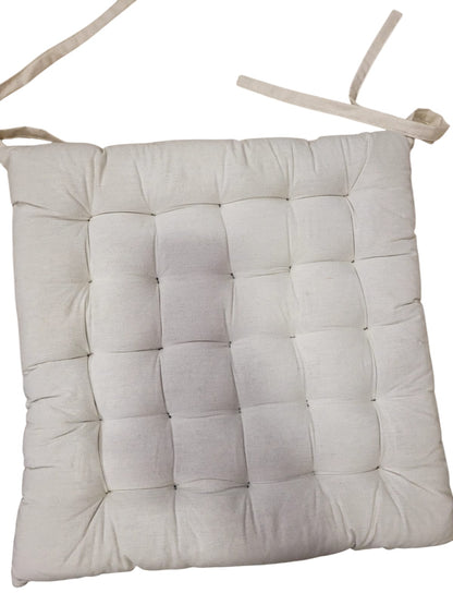Frendorf | Luxuriöses solides quadratisches Stuhlkissen 40x40x5cm - 100% Baumwolle Kissen für Komfort und Stil
