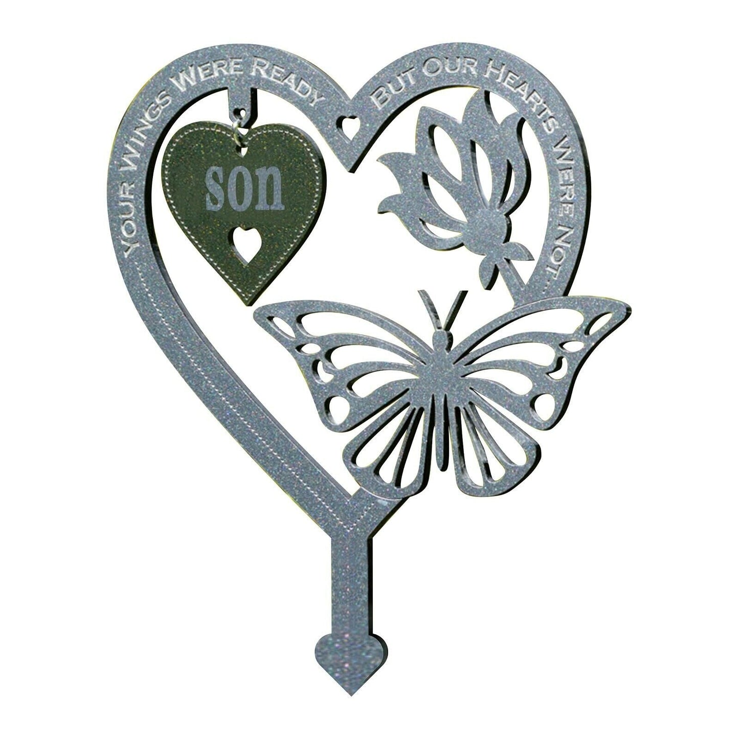 Frendorf | 🦋Gedenk Geschenk Schmetterlings Ornamente - Garten Gedenktafel