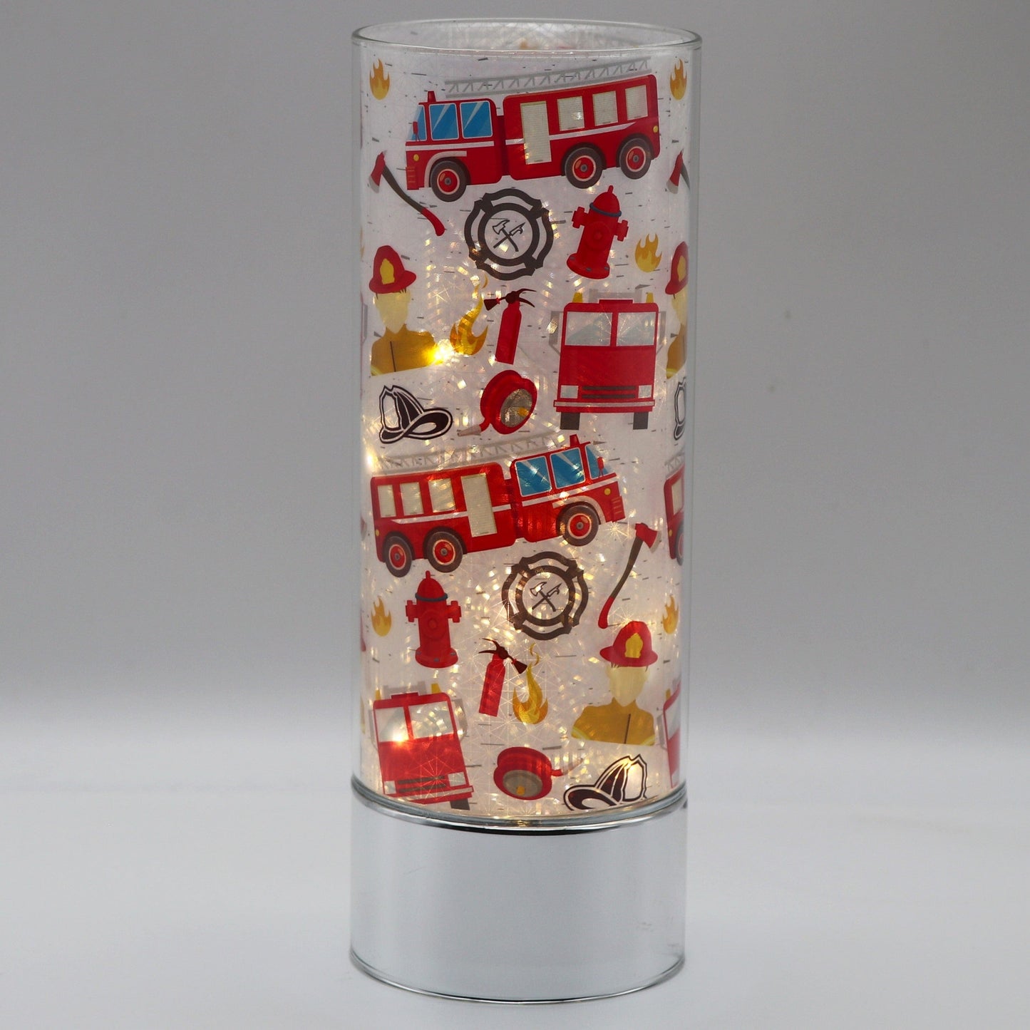 Ich möchte Feuerwehrmann sein Insert und Sparkle Glass™ Akzent Bundle