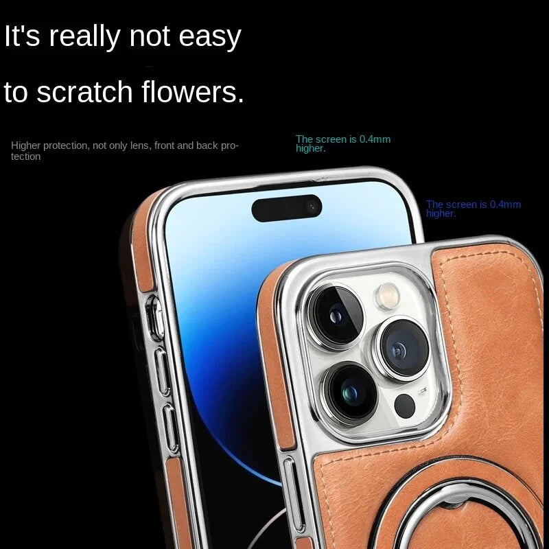 Frendorf | Lederhülle mit unsichtbarem Ständer für das iPhone