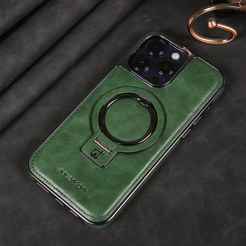 Frendorf | Luxuriöse Lederhülle mit unsichtbarem Ständer für das iPhone