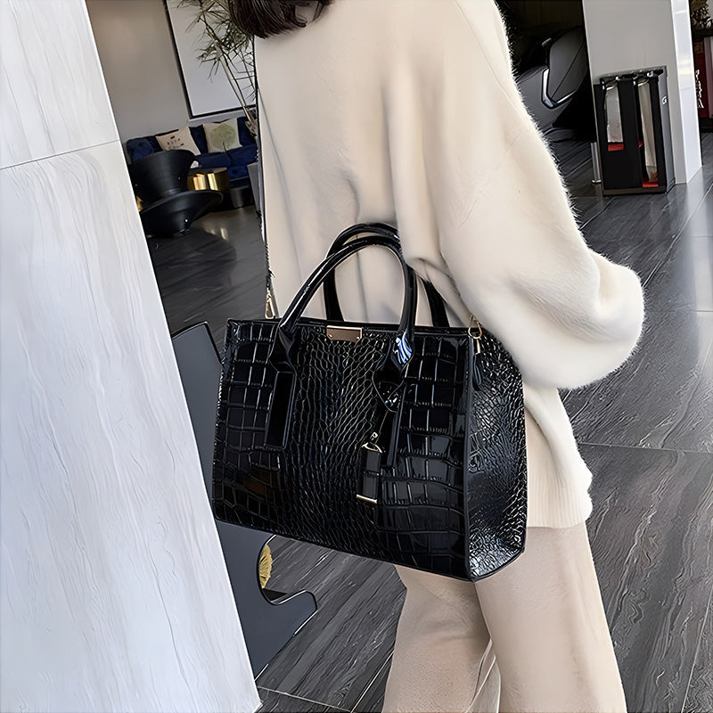 Frendorf | Tasche mit Krokodilprägung.