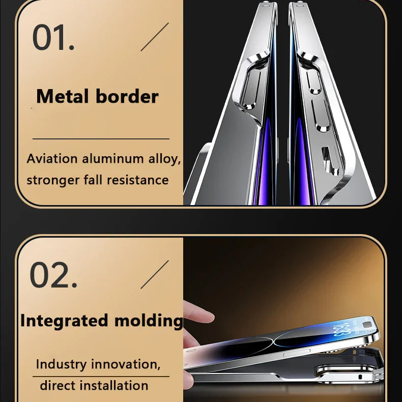 Frendorf | für iPhone 14/15 Serie Metall Anti Drop Telefon Fall【Kaufen Sie 2 und erhalten Sie kostenlosen Versand】