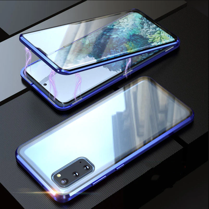 Frendorf | Magnetische gehärtete Glas doppelseitige Handyhülle für Samsung