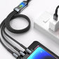 3-in-1 100W Transparentes Schnellladekabel