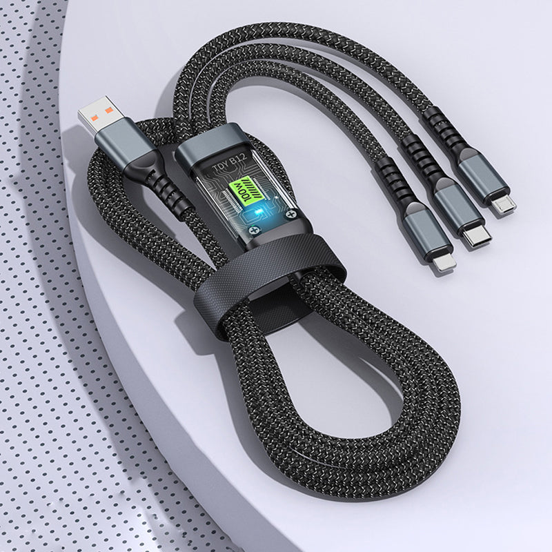 Frendorf | Transparentes, leuchtendes 3-in-1-Superschnellladekabel