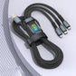 3-in-1 100W Transparentes Schnellladekabel